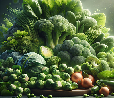 Zöld zöldségek